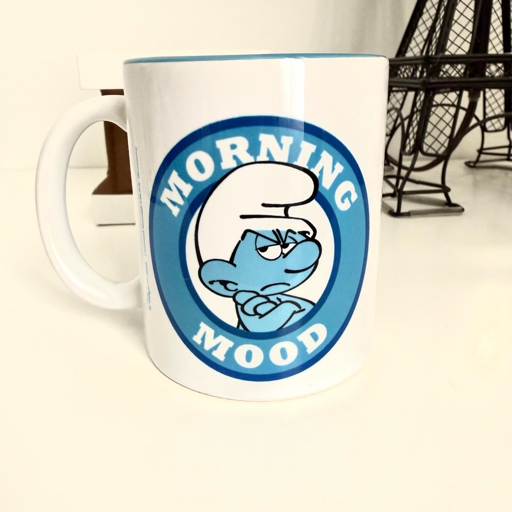2 fir $12 The Smurfs Coffee Mug white an blue - Picture 4 of 4